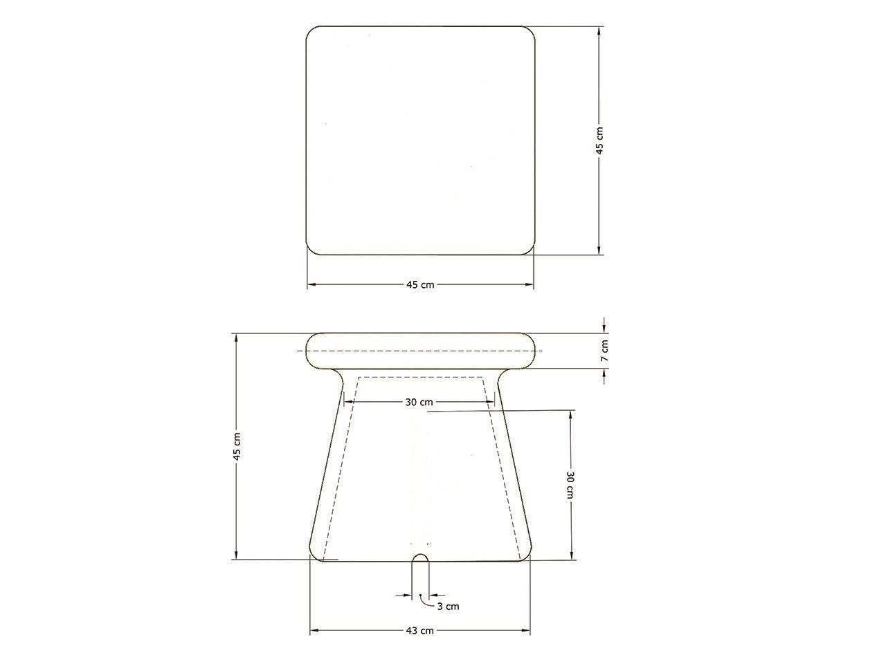 Бетонный стул URBI et ORBI ARCH-00007587 - Вид №6