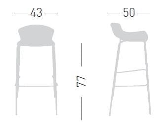 Стул из инженерного пластика GABER Alhambra ARCH-00095665 - Вид №5
