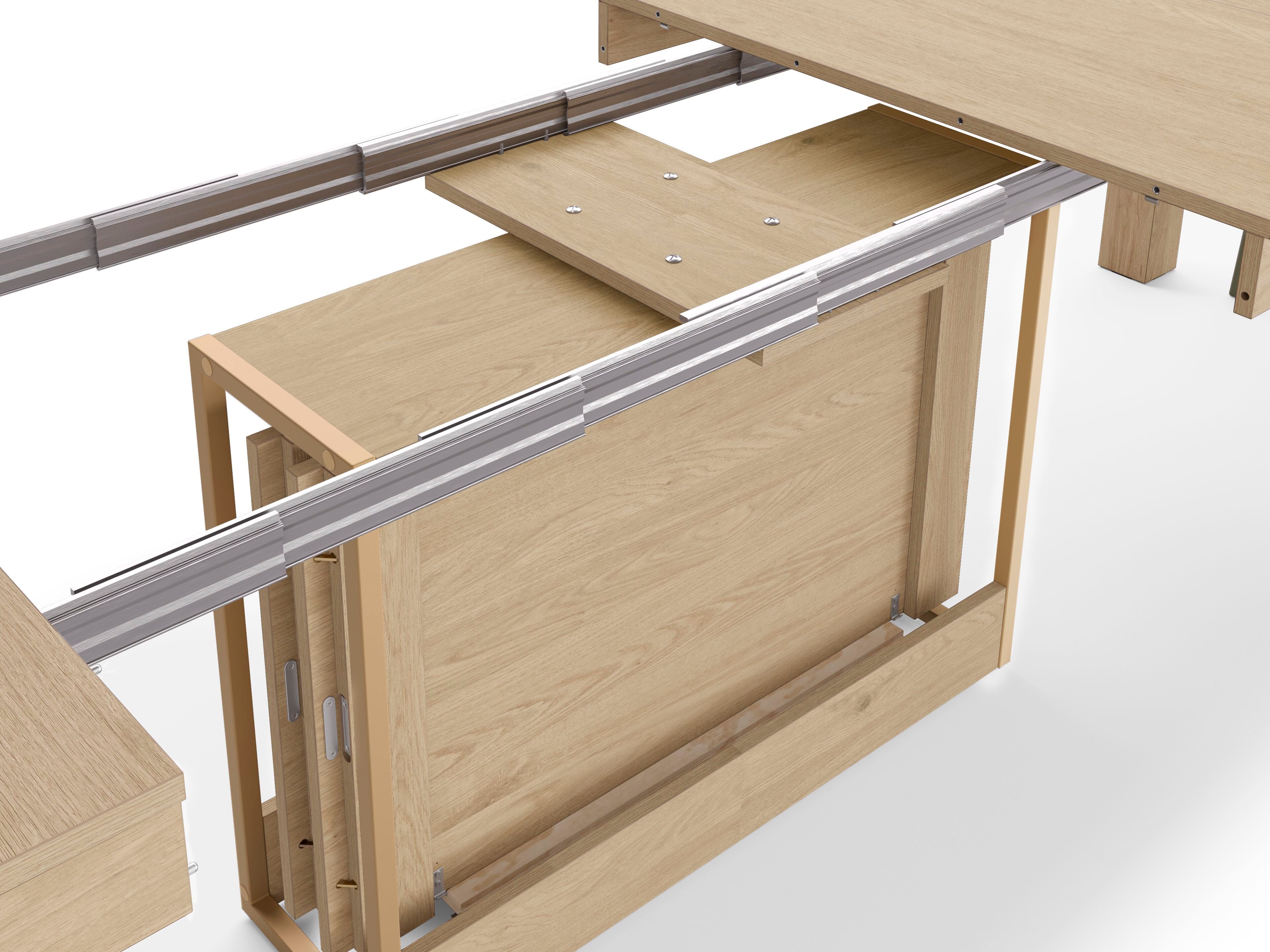 Выдвижная прямоугольная консоль из дуба Mobili Fiver Rachele ARCH-00120260 - Вид №2