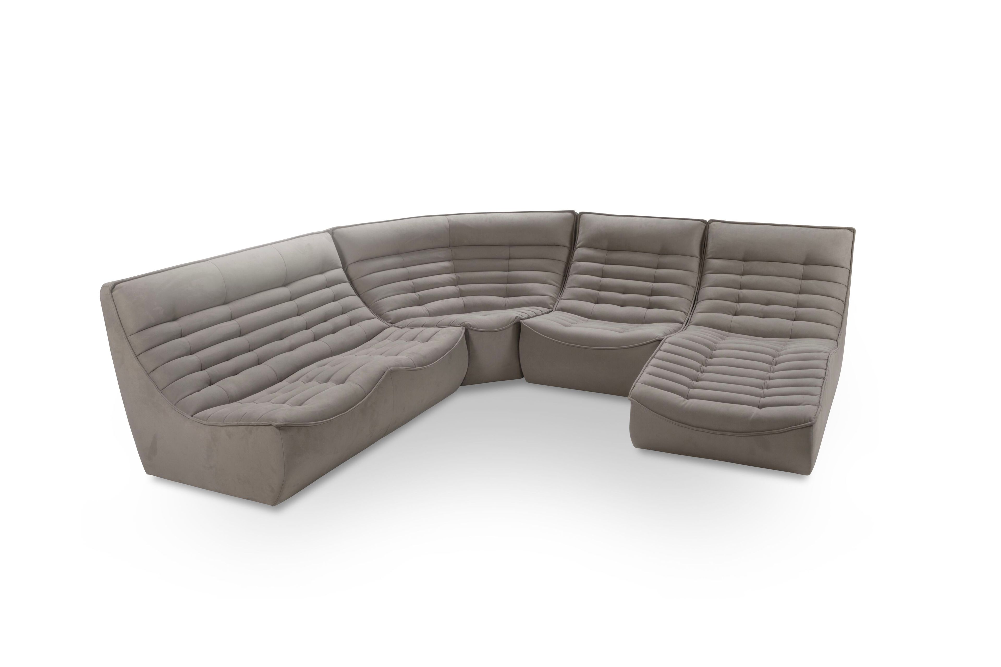 Кожаный модульный угловой диван Calia Italia Modular ARCH-00038834 - Вид №2