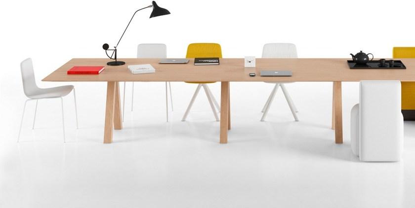 Viccarbe Прямоугольный стол из дуба Trestle sun-id-1436958 - Вид №8