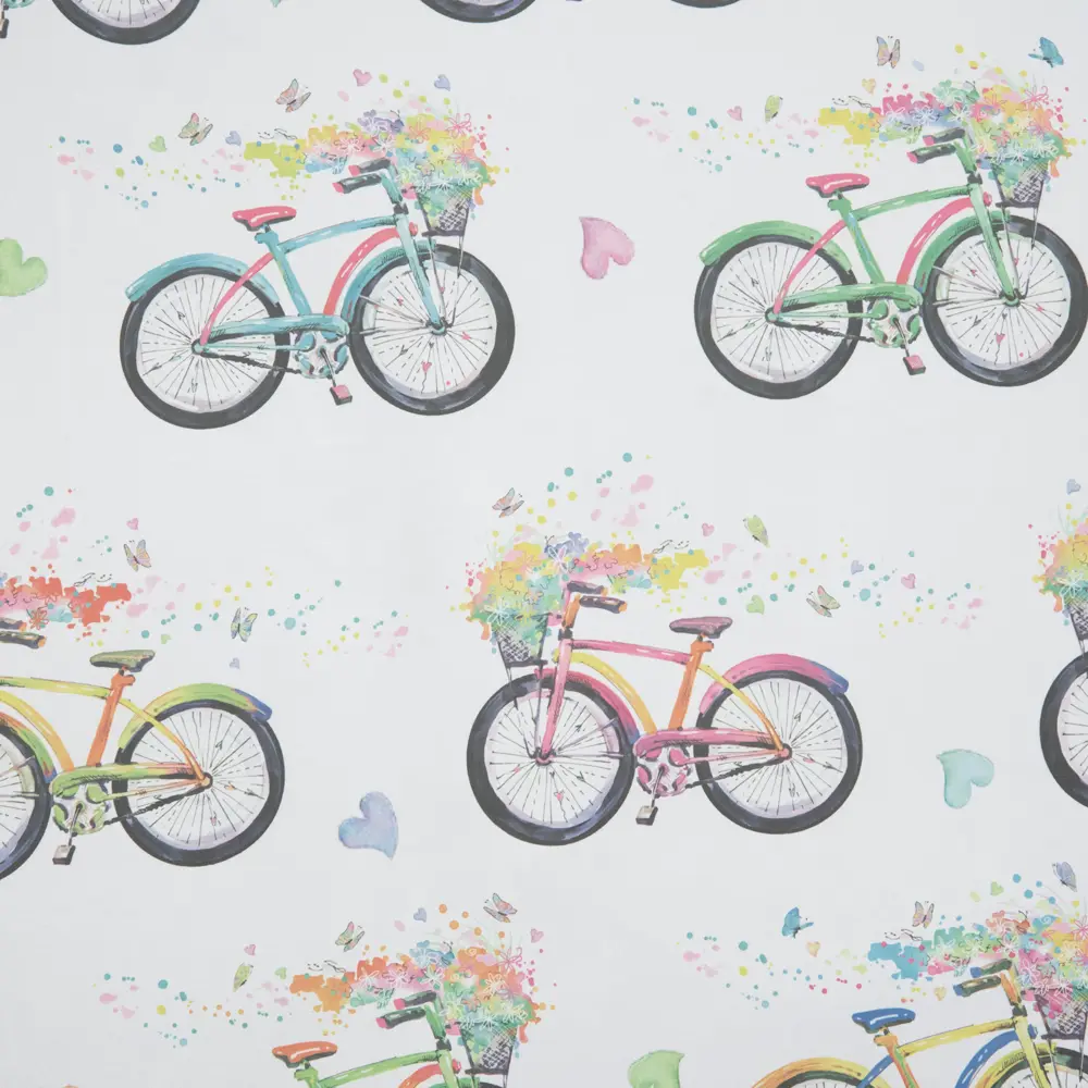 Тюль на ленте «Велосипеды» 250x280 см полиэстер цвет белый GARDEN STLM-2176566 - Вид №3