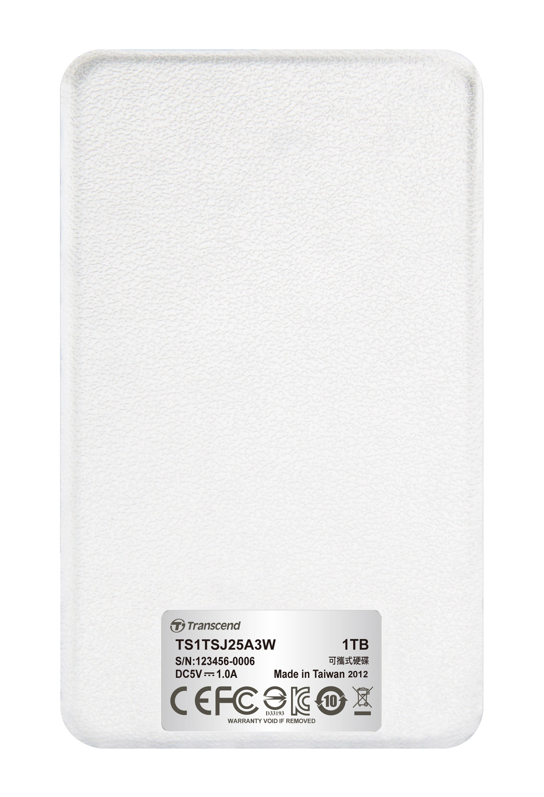 TS1TSJ25A3W usb3.0 1tb storejet 2.5" a series white (with one touch backup) Transcend Santreyd  - Вид №5