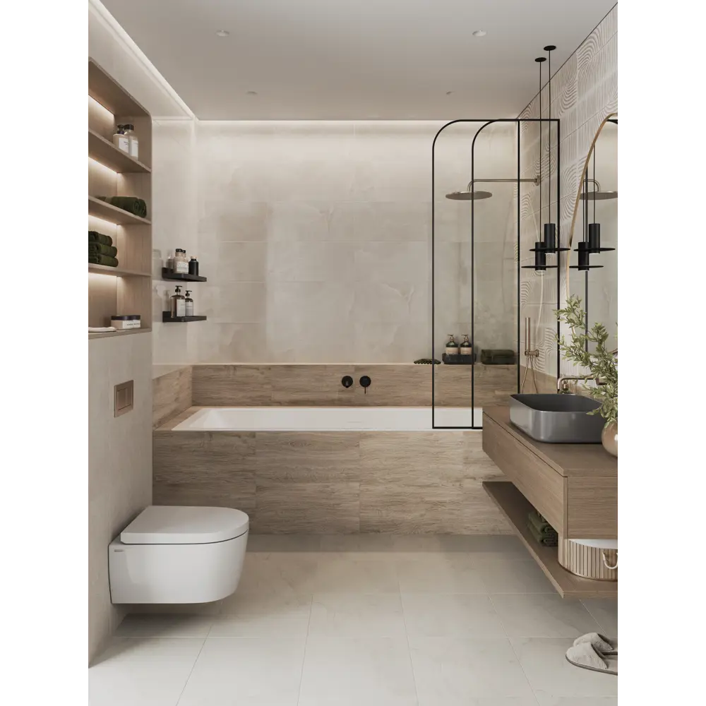 Настенная плитка Dubai 01 30x60 см 1.44 м² матовая цвет бежевый 89454728 STLM-2153660 Santreyd - Вид №5