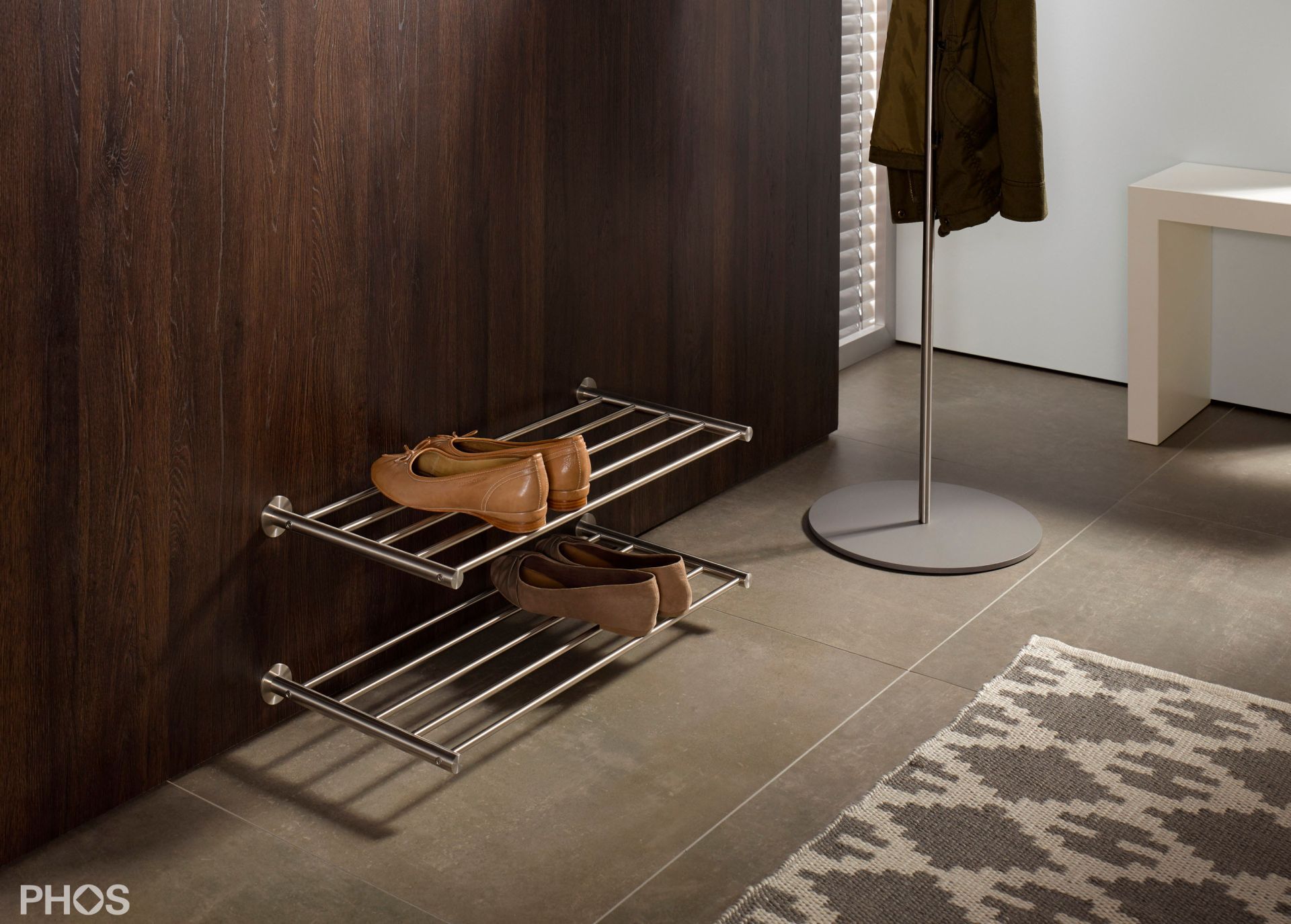 SR600-1W Настенная полка для обуви шириной 60 см. PHOS  - Вид №1