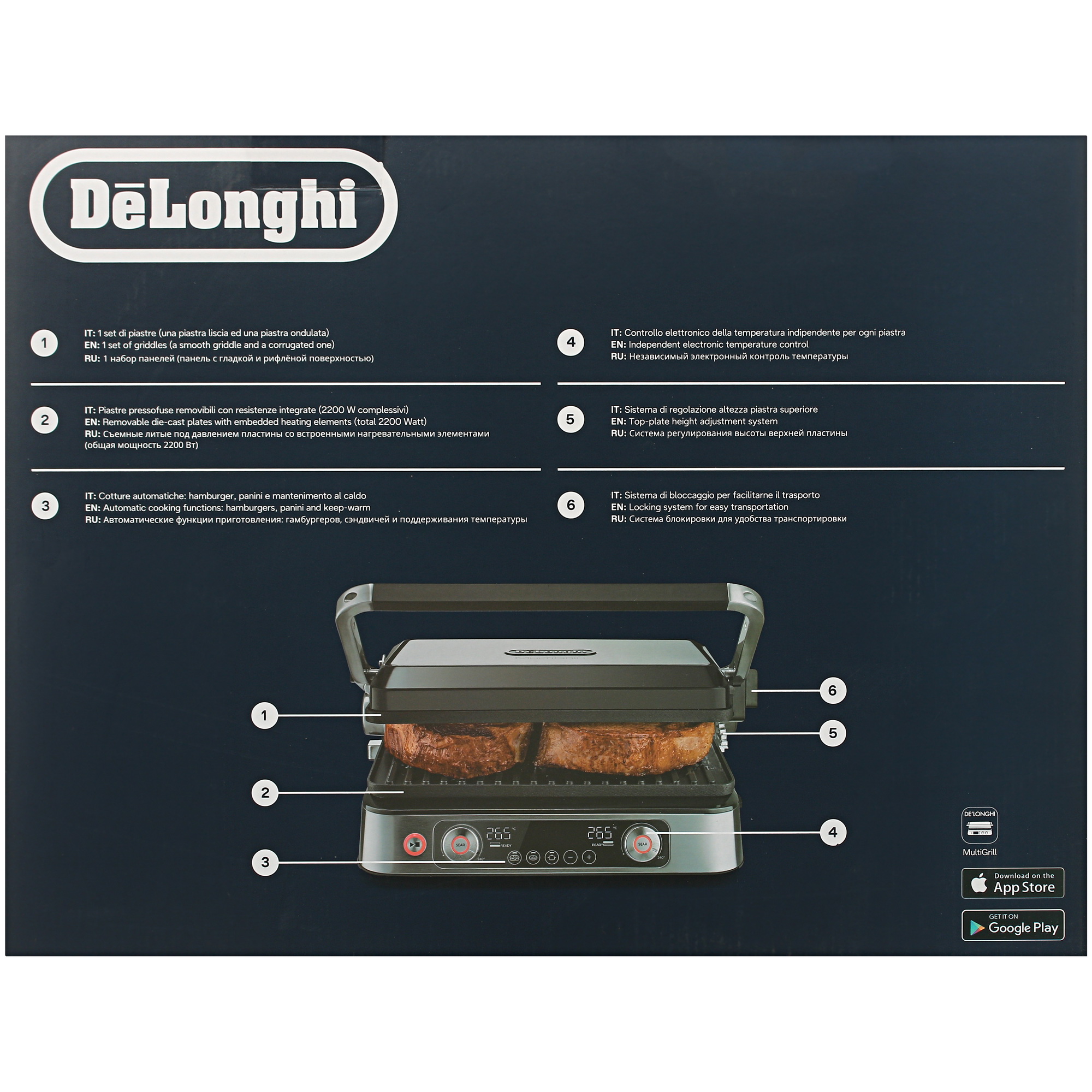 9990375 Гриль Delonghi CGH1112D серый STDN-0007466 - Вид №8