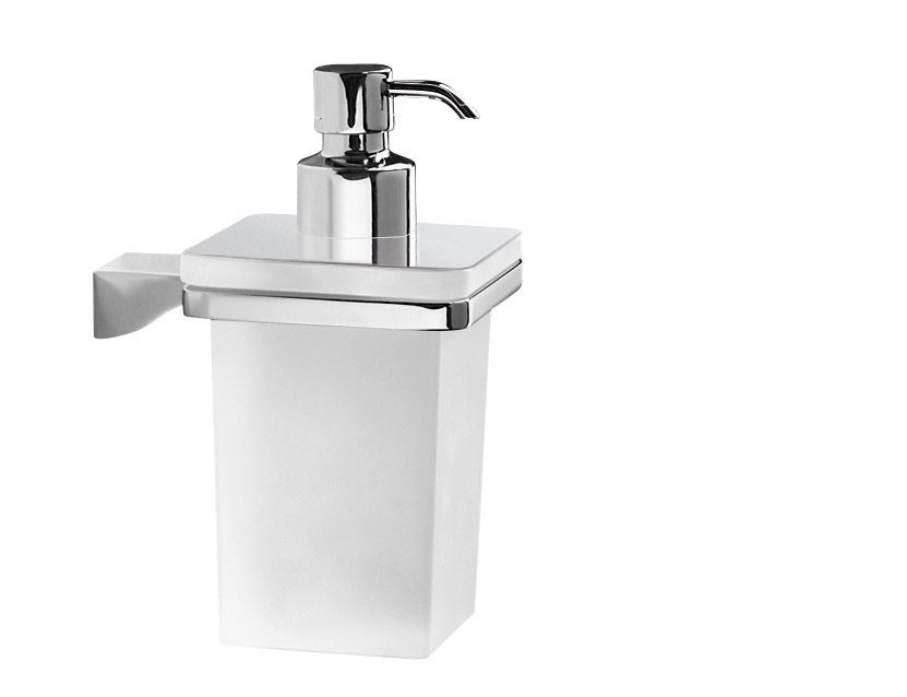 5781(13) Gedy G-Glamour, настенный стеклянный дозатор, цвет хром