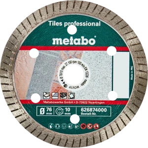 Диск алмазный по плитке и камню Metabo, 626874000, 76x12.7 мм