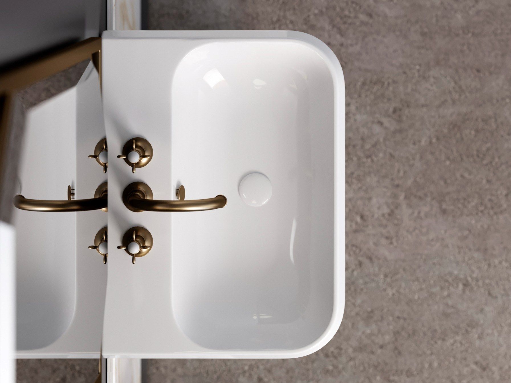 Керамическая одиночная прямоугольная раковина GSG Ceramic Design Cruise ARCH-00108571