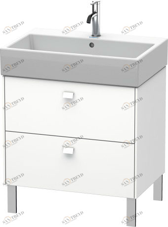 BR443401818 Brioso Тумбочка напольная Белый матовый, декор Duravit