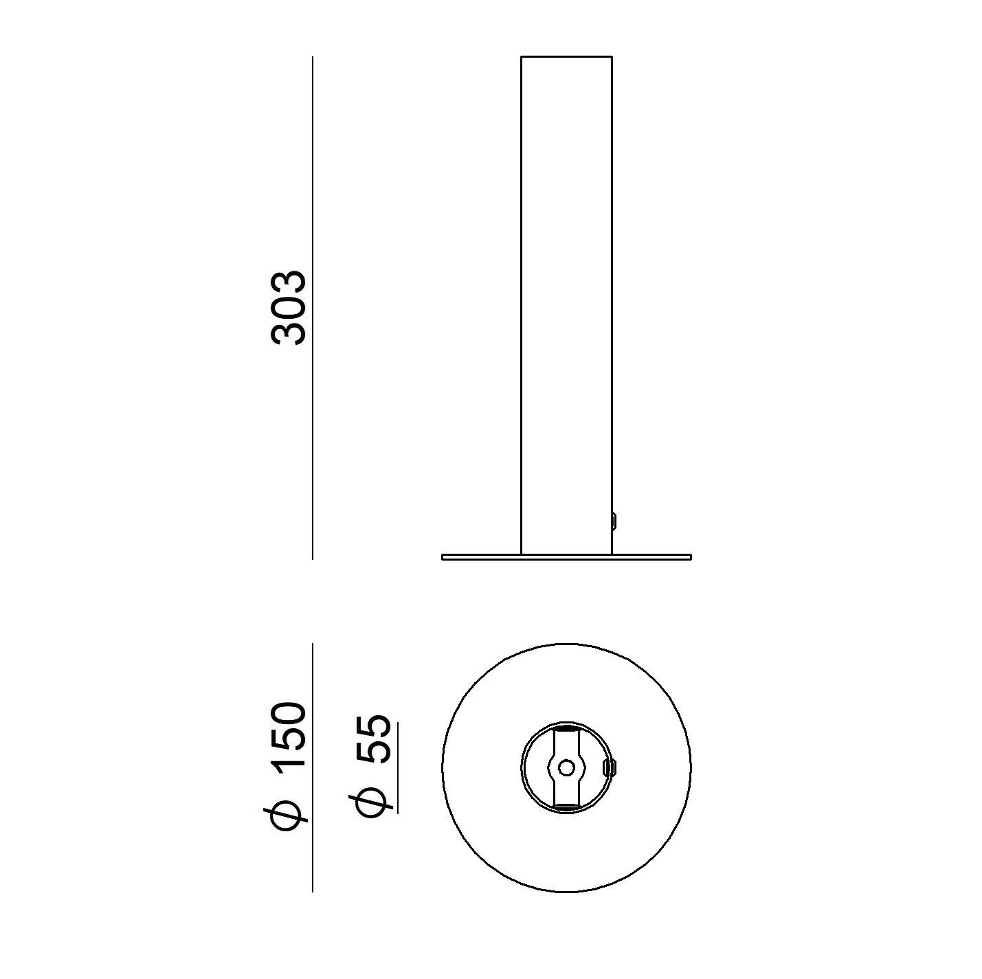 Алюминиевая светодиодная настольная лампа Linea Light Group Birba ARCH-00006037 - Вид №2