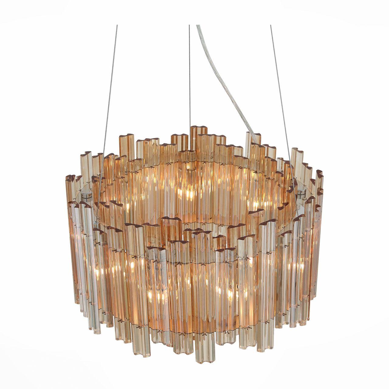 Подвесная люстра ST Luce Versita SL400.103.09 ST LUCE ДИЗАЙНЕРСКИЕ, VERSITA 118222 Янтарный  - Вид №2