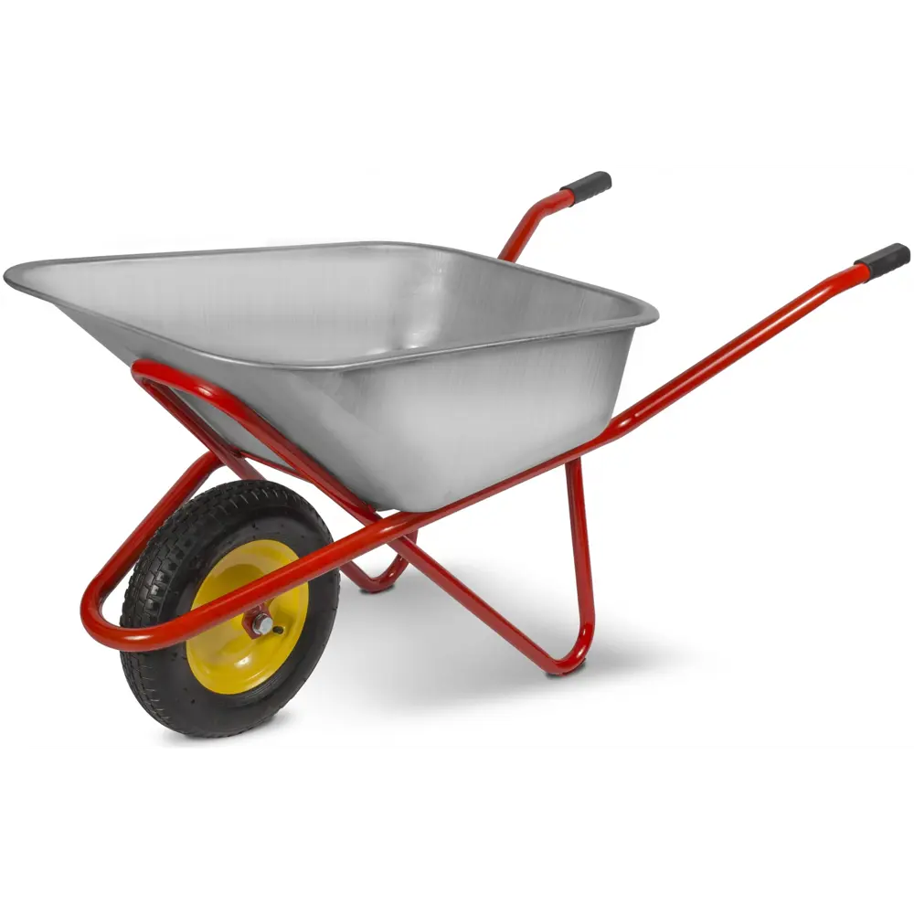 Тачка садовая одноколесная 220 кг 110 л оцинкованная сталь Santreyd STLM-2159213