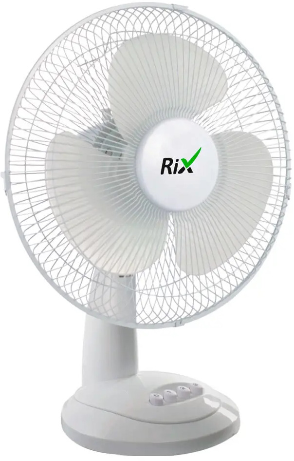 91730549 Вентилятор настольный Rix RDF-2200W 25 Вт D22 см цвет белый глянец STLM-0851275