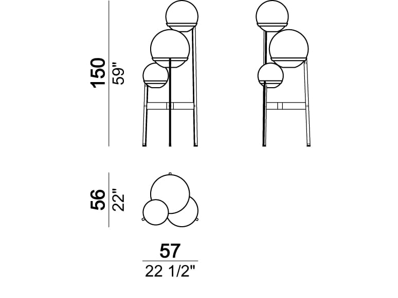 Металлический торшер Arketipo Bubble Bobble ARCH-00043305 - Вид №2