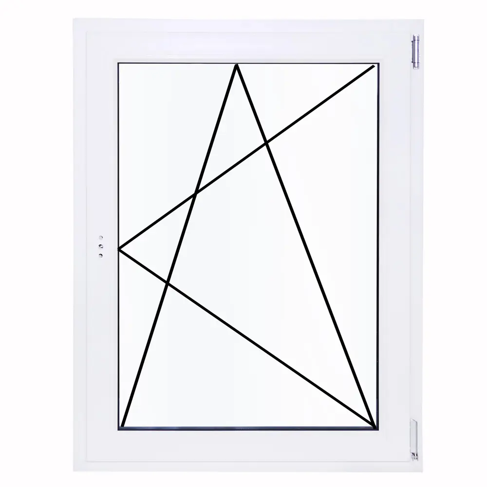 Окно ПВХ VEKA одностворчатое белое с темным дубом 1170x800 мм 84506469 STLM-0050800