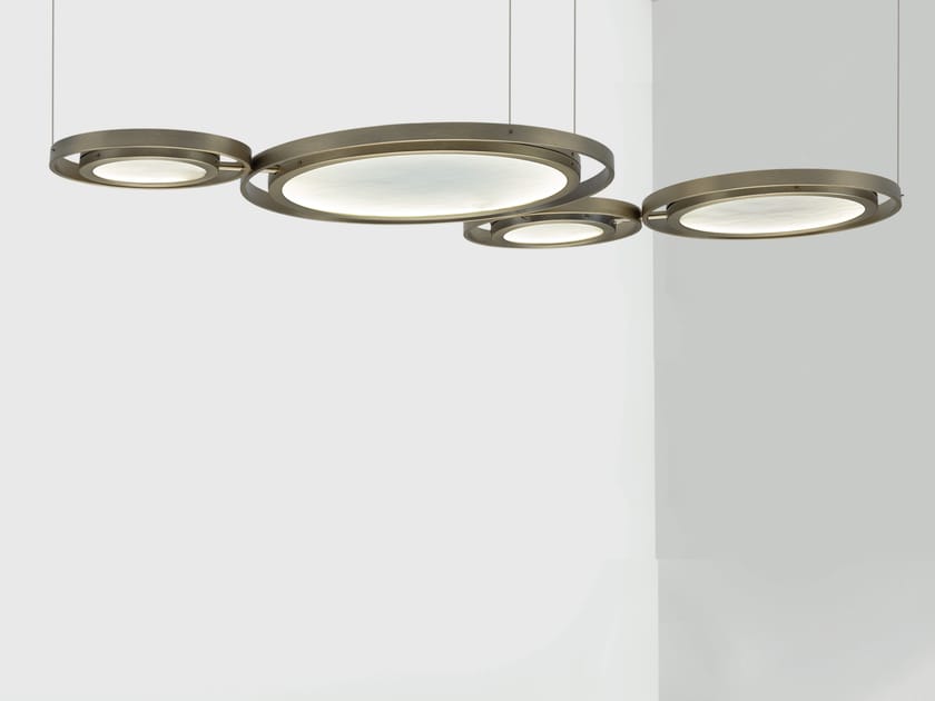 Металлический и стеклянный светодиодный подвесной светильник Euroluce Lampadari Подсолнух ARCH-00105997