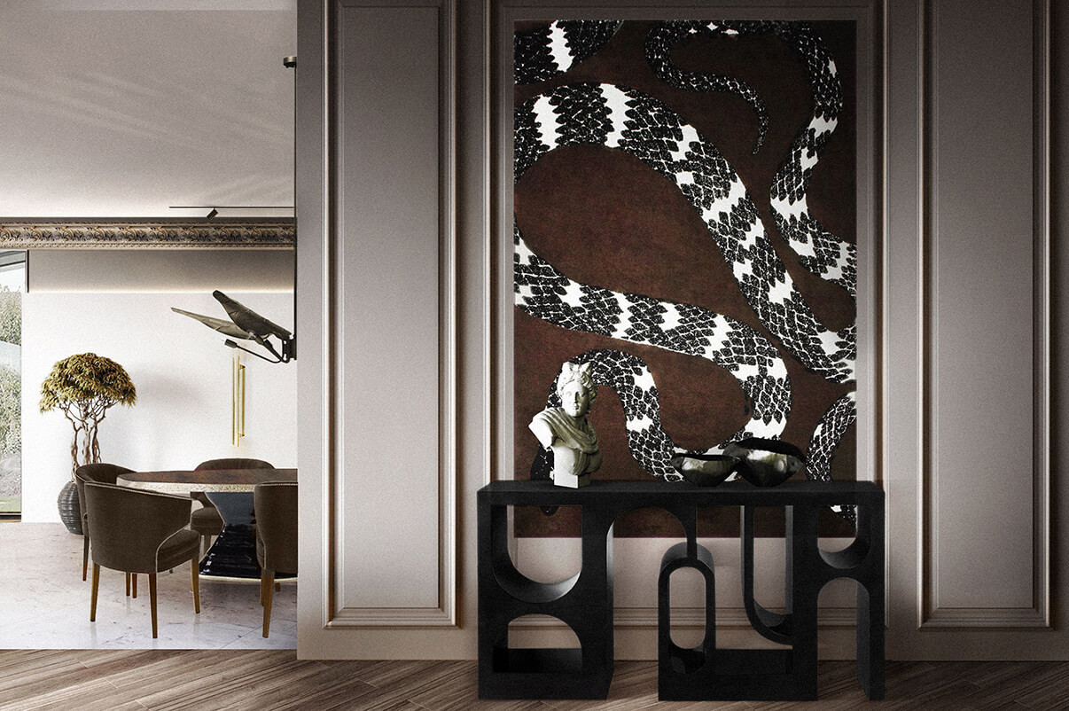 Змея 8 коврик RUG'SOCIETY Botanical 152_387  - Вид №7