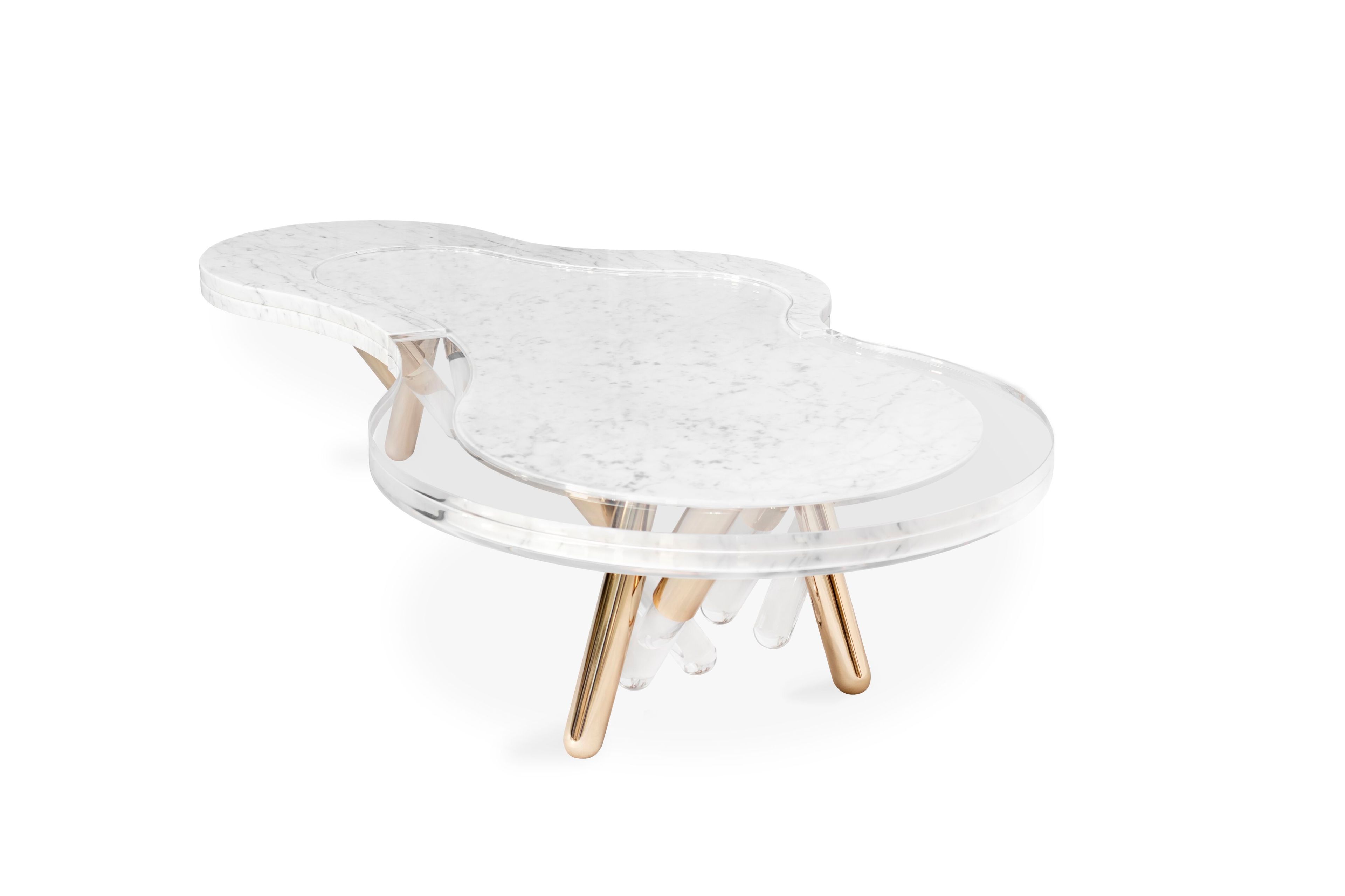 Мраморный низкий садовый столик Myface NESS ARCH-00110594 - Вид №3