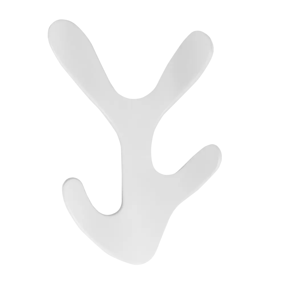 Крючок мебельный Ajax MB-LM/K-005 цвет белый STLM-2058133 - Вид №1