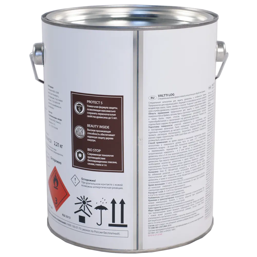 Tikkurila Valtti Log - Антисептик для защиты деревянных фасадов 82115532 STLM-0019438 - Вид №1