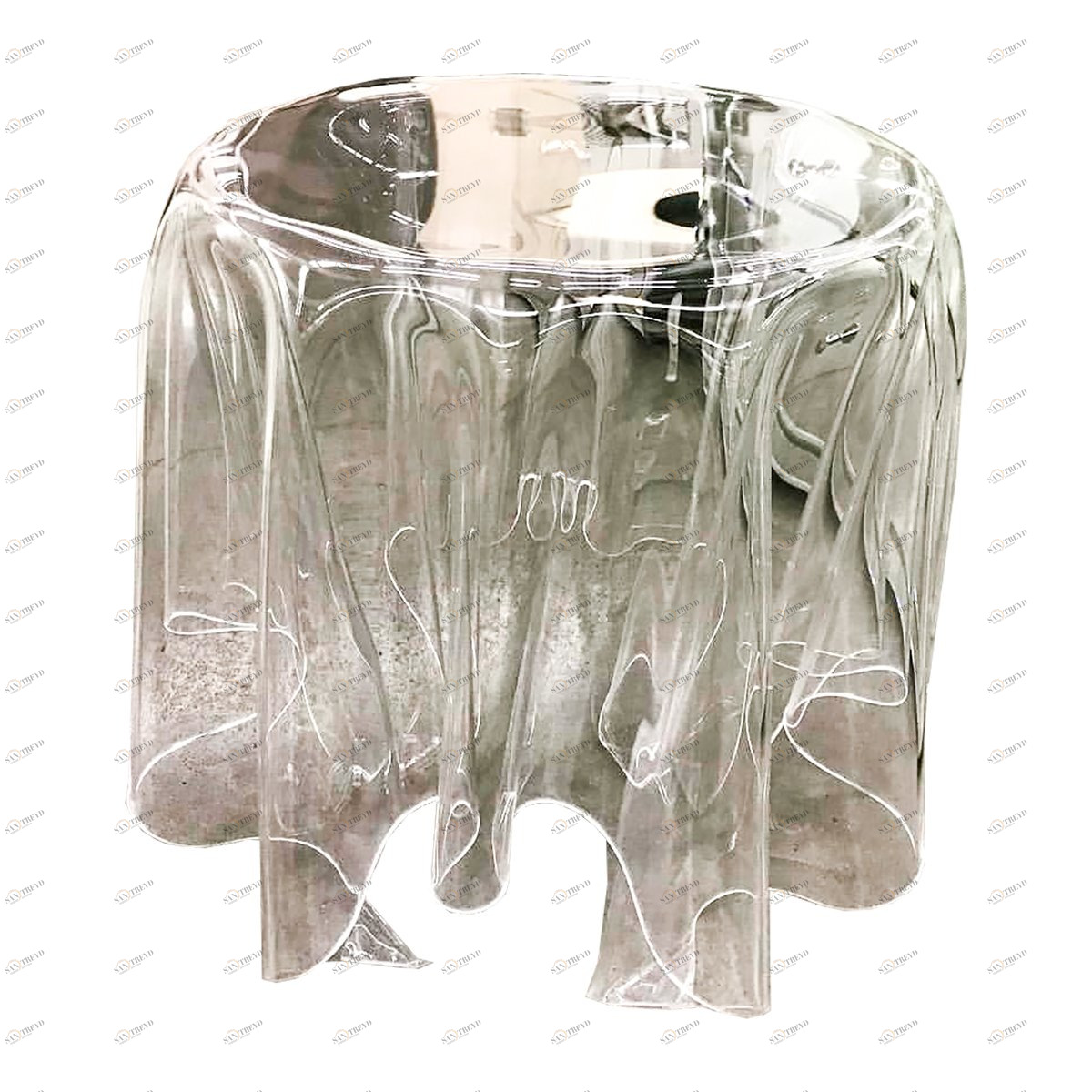 Приставной столик прозрачный 43 см K-LT-2 GRAUM  304092 Прозрачный 