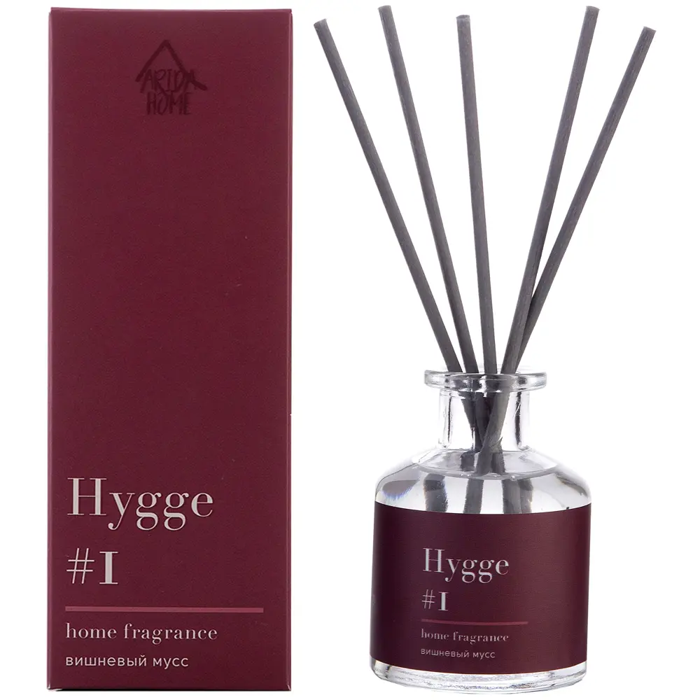 ARIDA HOME Диффузор Hygge 1 «Вишневый мусс» — атмосфера уюта и спокойствия 84535145 STLM-0051580