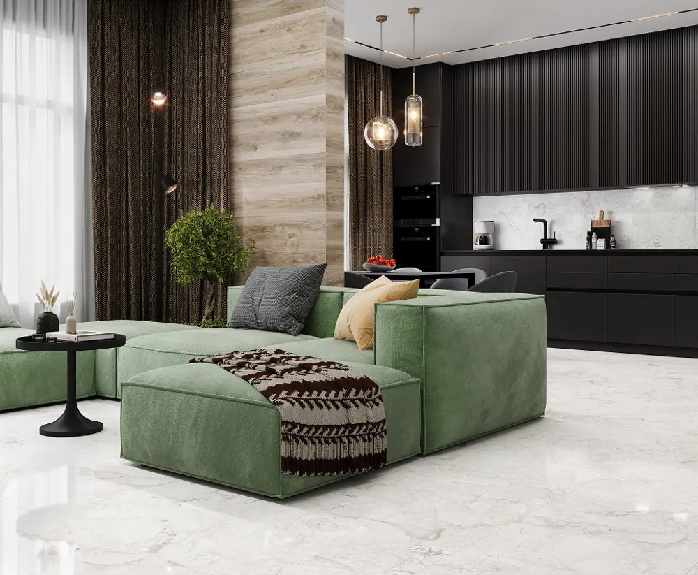 90829965 Керамогранит Laparet Emil White x9999294101 60x60см 1.44 м² цвет серый, цена за упаковку STLM-0402711