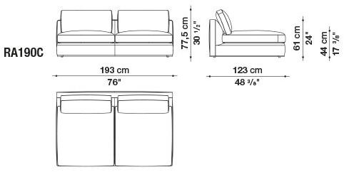 B&B Italia Модульный угловой диван из ткани Richard sun-id-1472345 - Вид №57