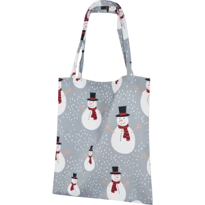 Сумка шоппер Снеговики 40x45 см