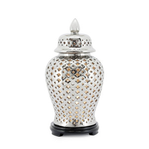 500137-02 ABHIKA СВЕТИЛЬНИК MING CROSS SILVER