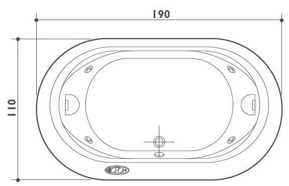 Jacuzzi® Встраиваемая гидромассажная ванна с верхом из Corian® Opalia sun-id-1444778 - Вид №2