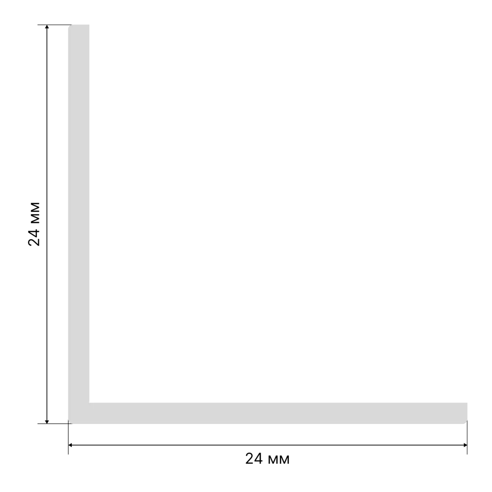 Угол для стеновой панели МДФ STELLA ясень айвори 2700x24x24 мм 89378879 STLM-1571655 - Вид №2