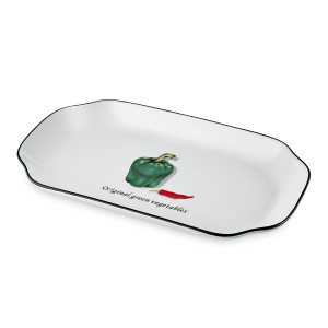 91145868 Блюдо сервировочное 30.50x15 см керамика цвет белый Salad STLM-0499920 WALMER