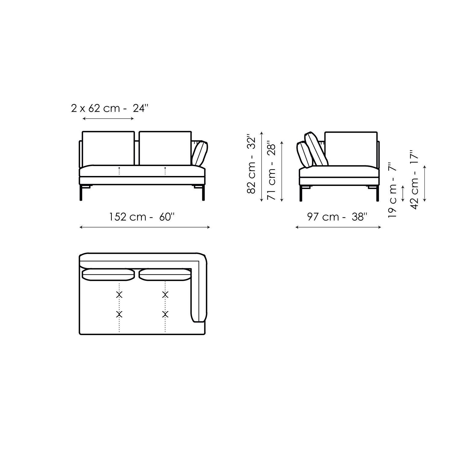 Ткань диван BONALDO ALIANTE ARCH-00100553 - Вид №22