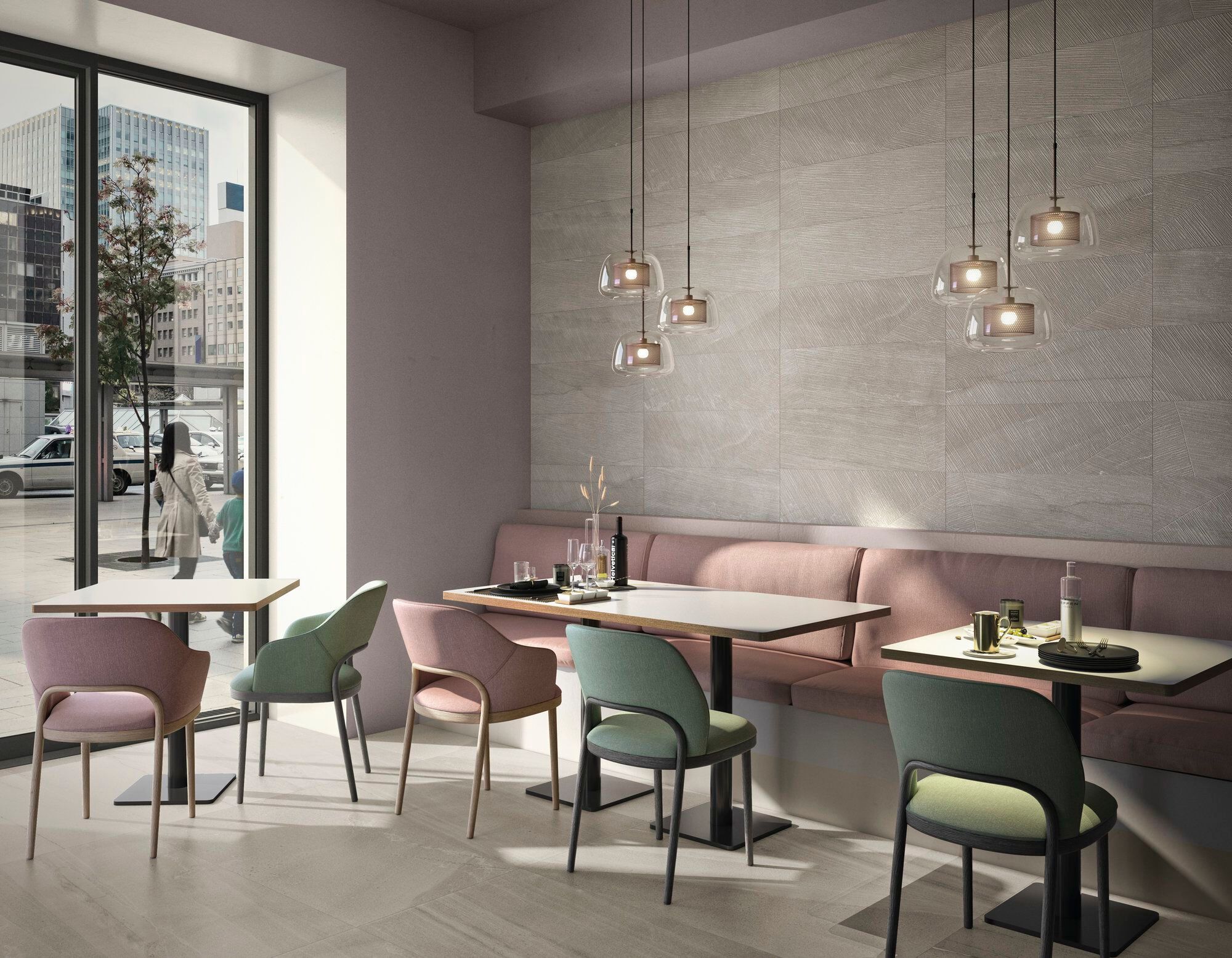 Пол / облицовка керамогранита для интерьера с эффектом камня ARIOSTEA активный базальтовый камень ARCH-00016484