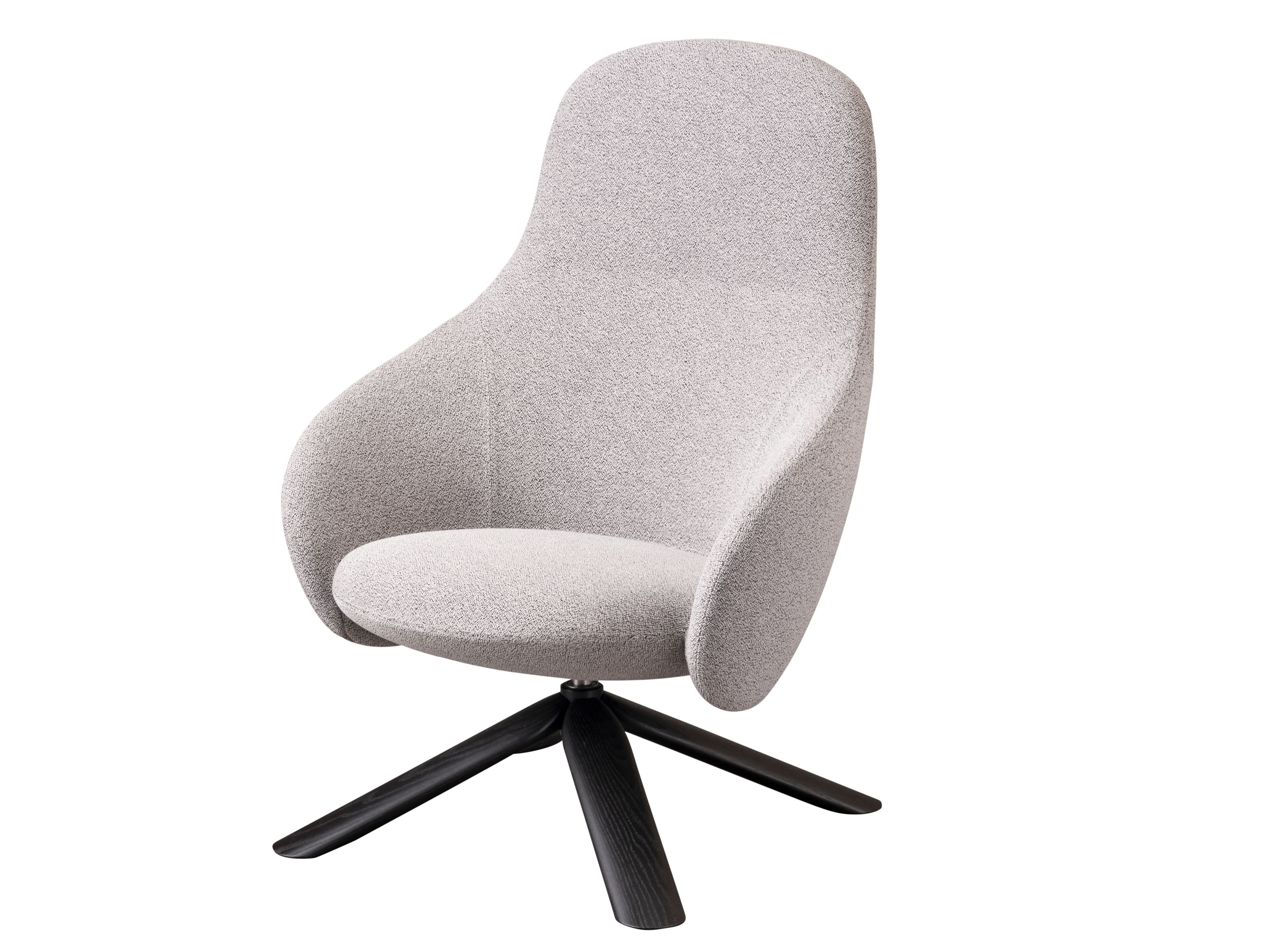 Кресло на насесте из ткани с подлокотниками и деревянной основой Miniforms Nebula ARCH-00048277 - Вид №1