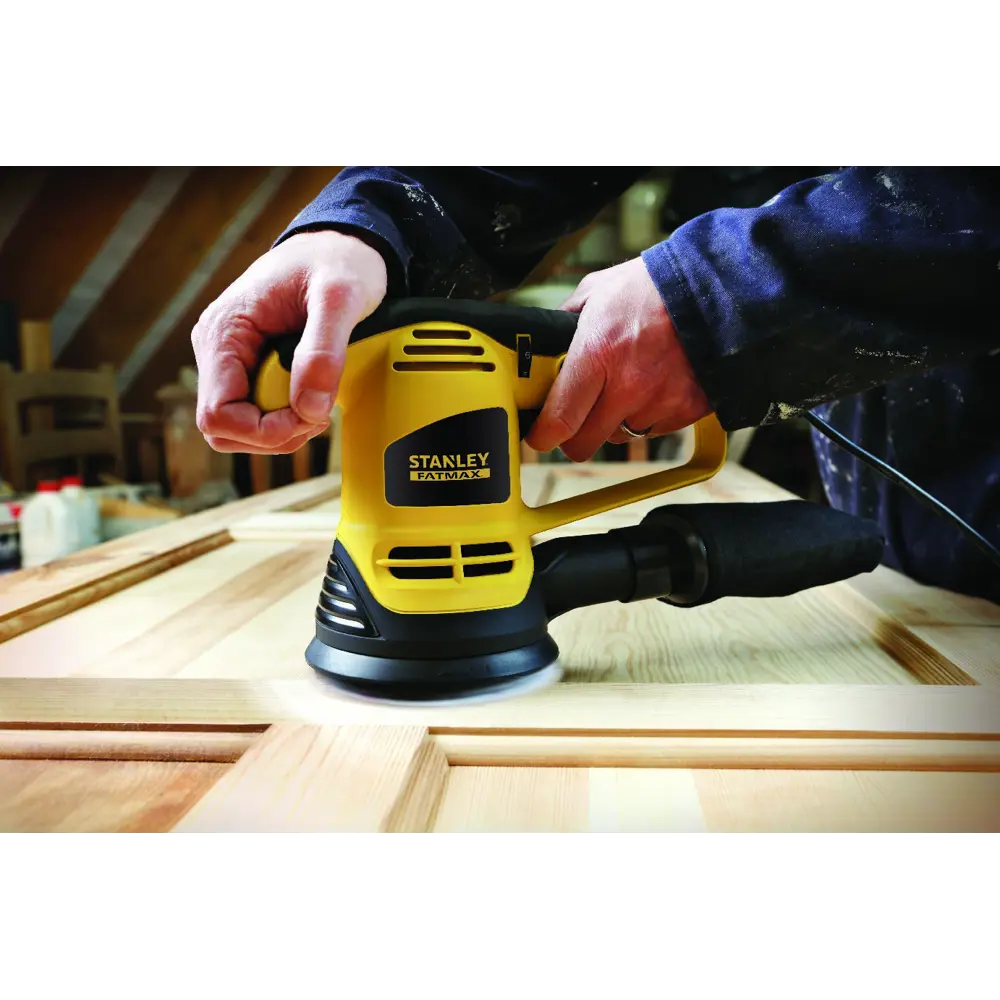 Эксцентриковая шлифмашина Stanley Fatmax FME440KQS, 480 Вт, 125 мм STLM-2152666 - Вид №3