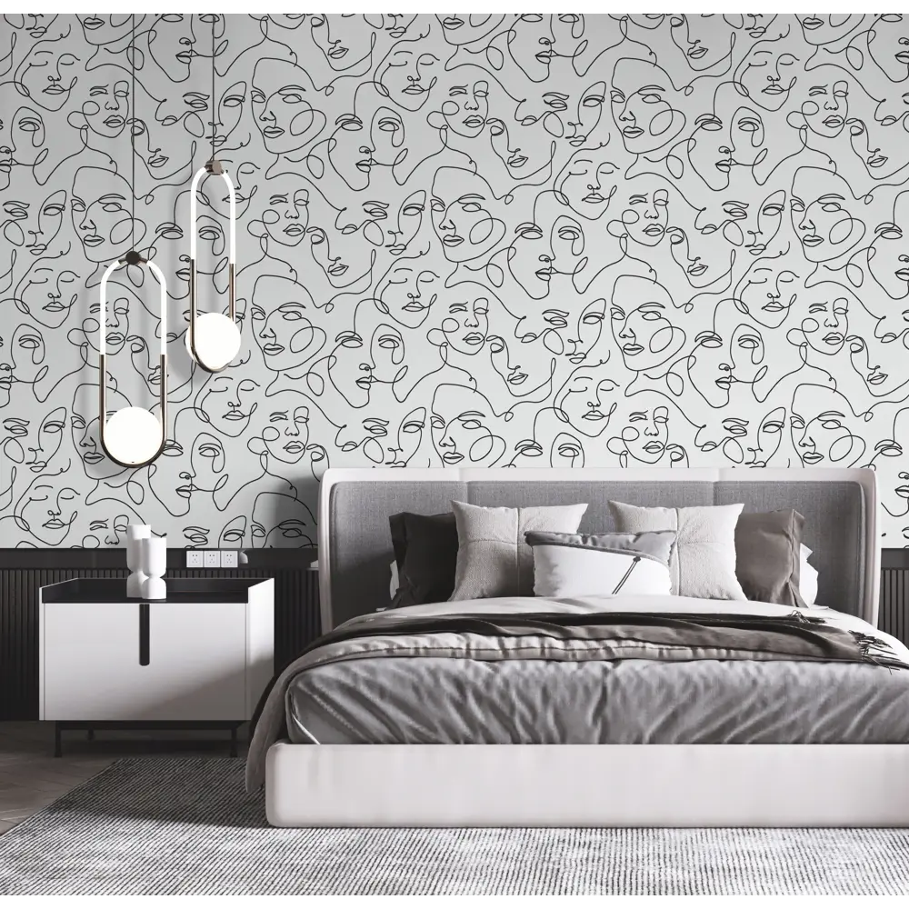 Обои флизелиновые Wallsecret Picasso белые 1.06 м 8754-20 STLM-2029906 - Вид №4