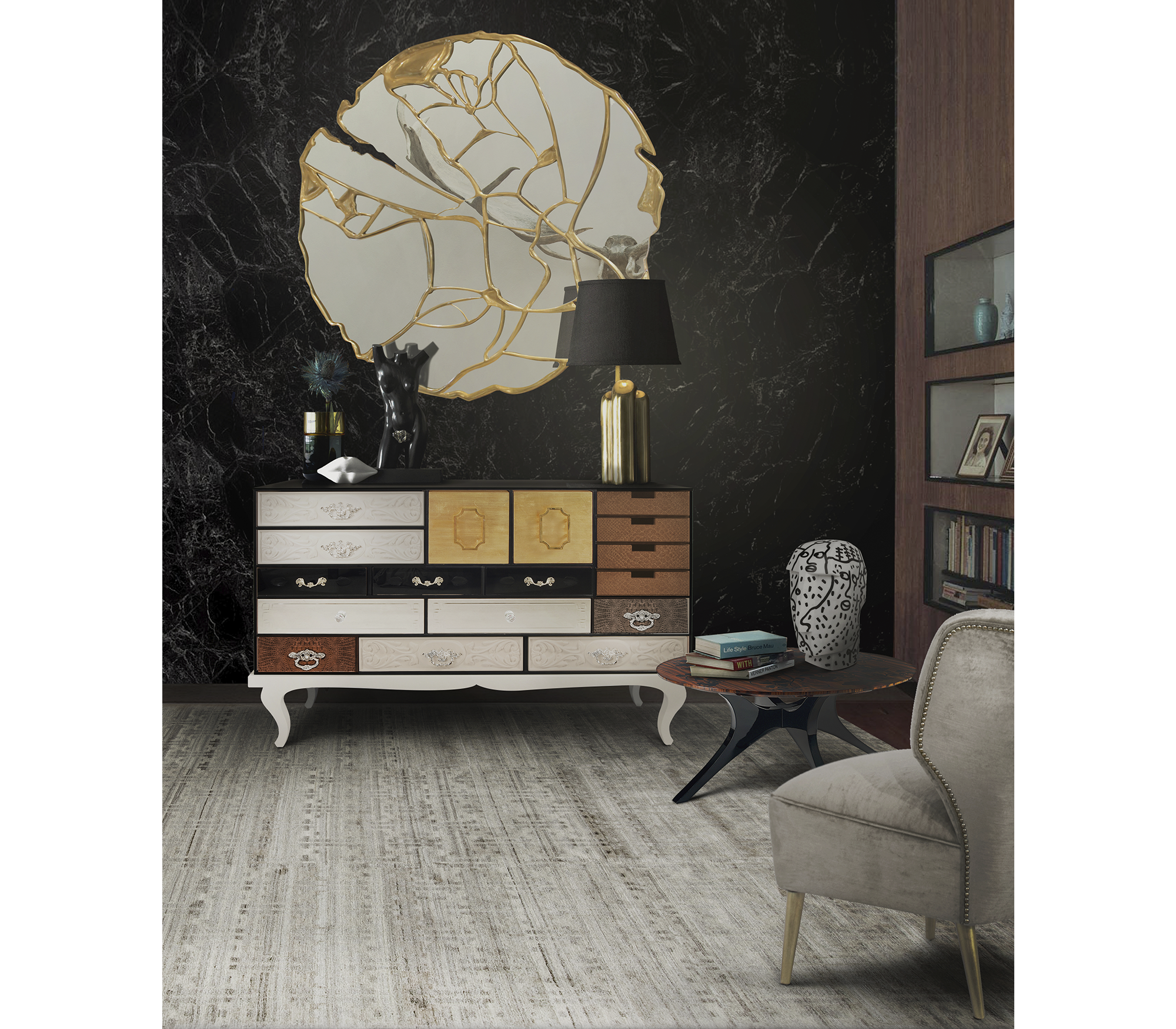 0-244 Взгляд зеркало Boca Do Lobo  - Вид №4