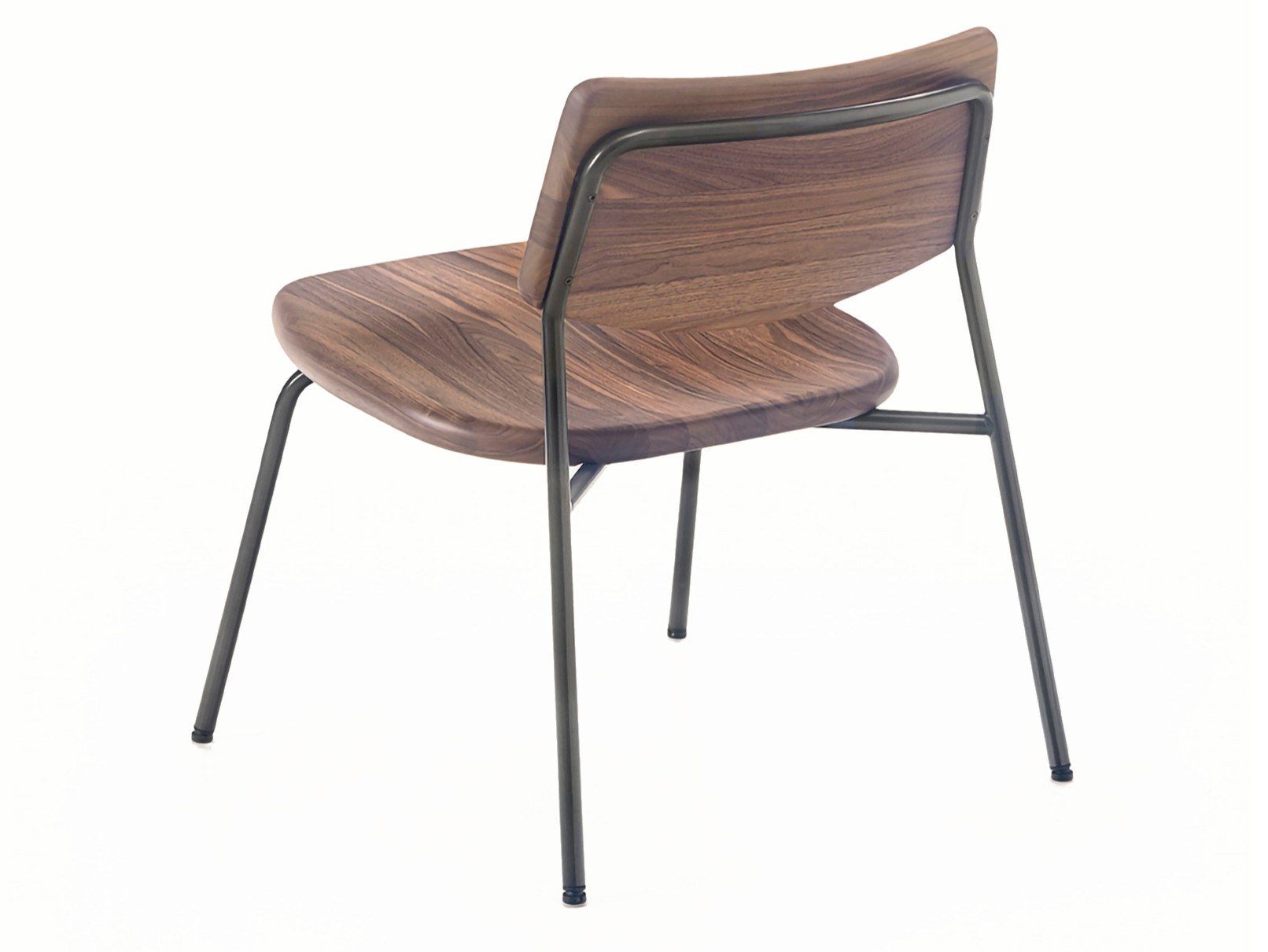 Штабелируемое кресло из нержавеющей стали и дерева BassamFellows труба ARCH-00116202 - Вид №3