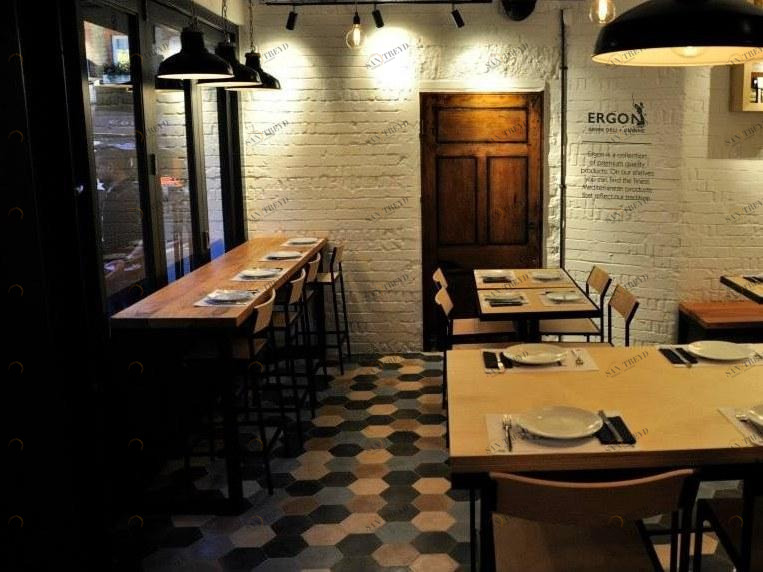 TsourlakisTiles Бетонные покрытия для полов и стен для интерьеров и экстерьеров Hexagon sun-id-1346448