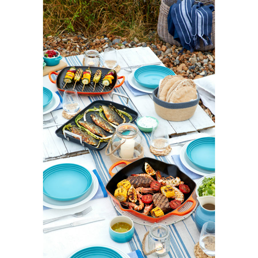 Сковорода-гриль чугунная Le Creuset, прямоугольная, 30 см, оранжевая 20201300900422 - Вид №7