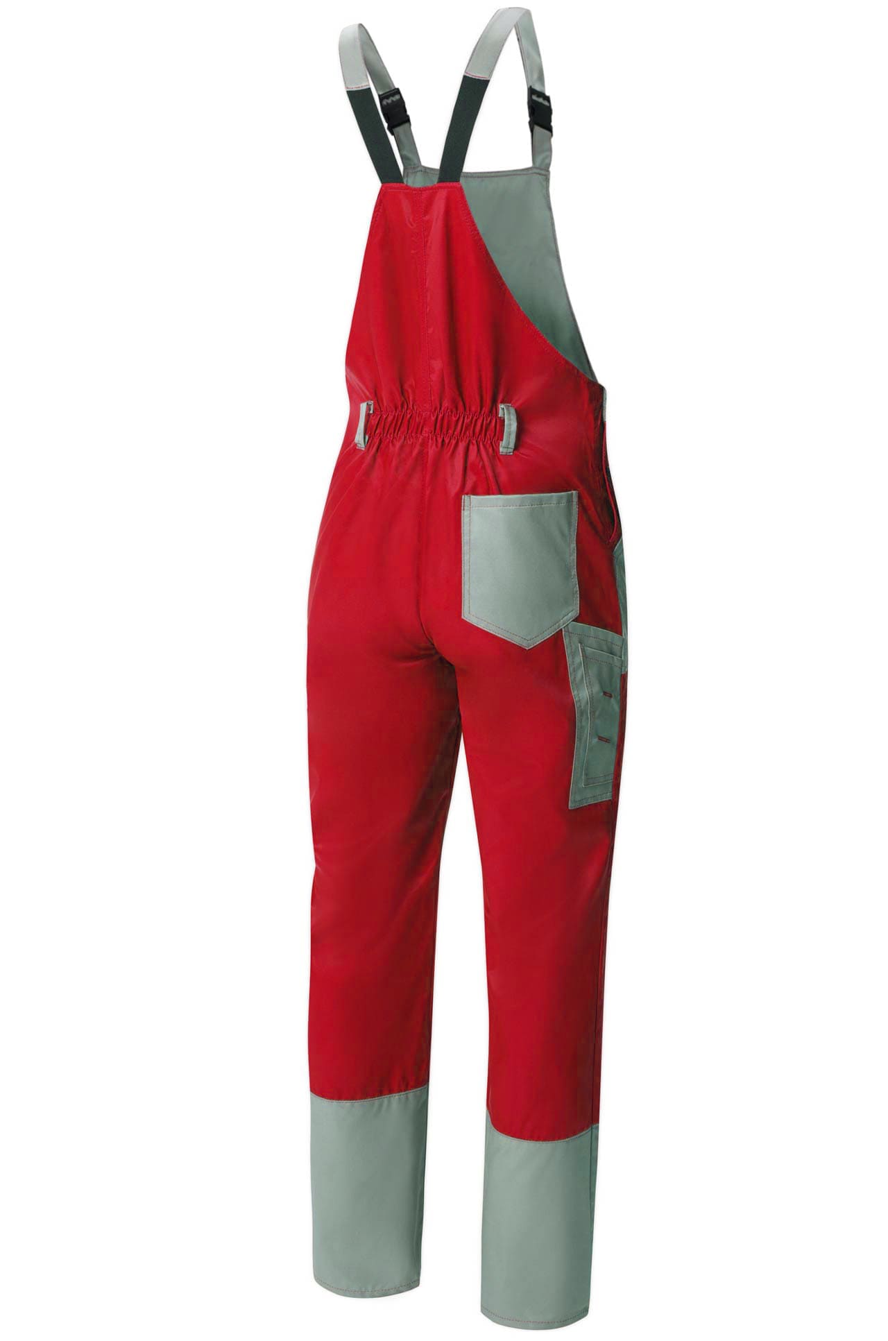 61482 Полукомбинезон "Мастер" красный-светло-серый  Летняя спецодежда  размер 48-50/182-188  - Вид №1