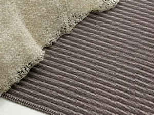 Woodnotes Прямоугольный полосатый коврик ручной работы