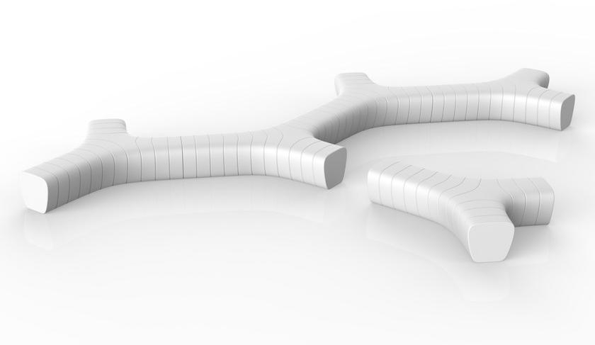 Plust Модульная скамья из полиэтилена Jetlag sun-id-1347217 - Вид №3