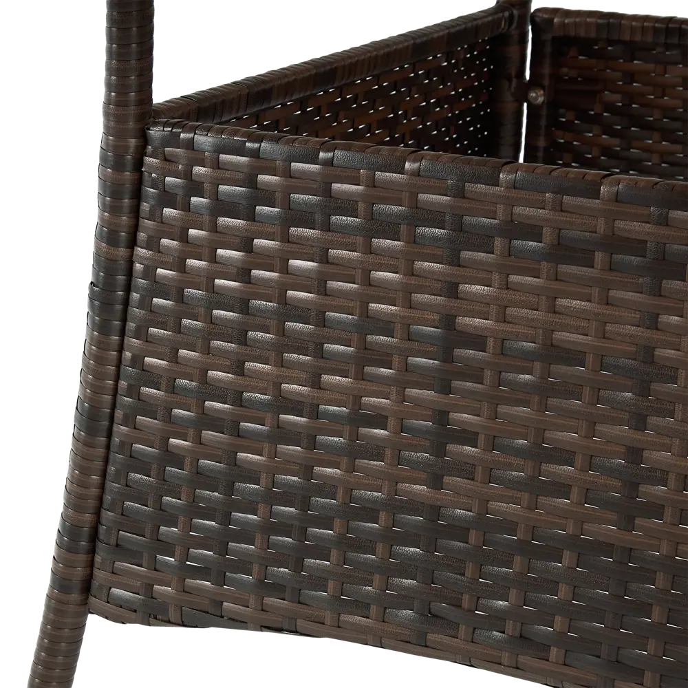 Садовый стол нераздвижной BEGINIA Elia 90x90 см сталь коричневый STLM-2095946 - Вид №10