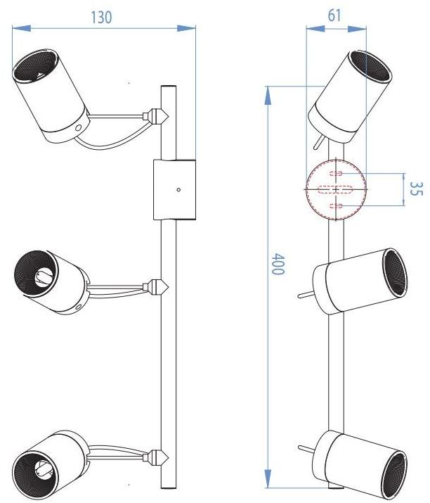 Astro Lighting Многофункциональный регулируемый круглый светильник из алюминия sun-id-1512462 - Вид №3