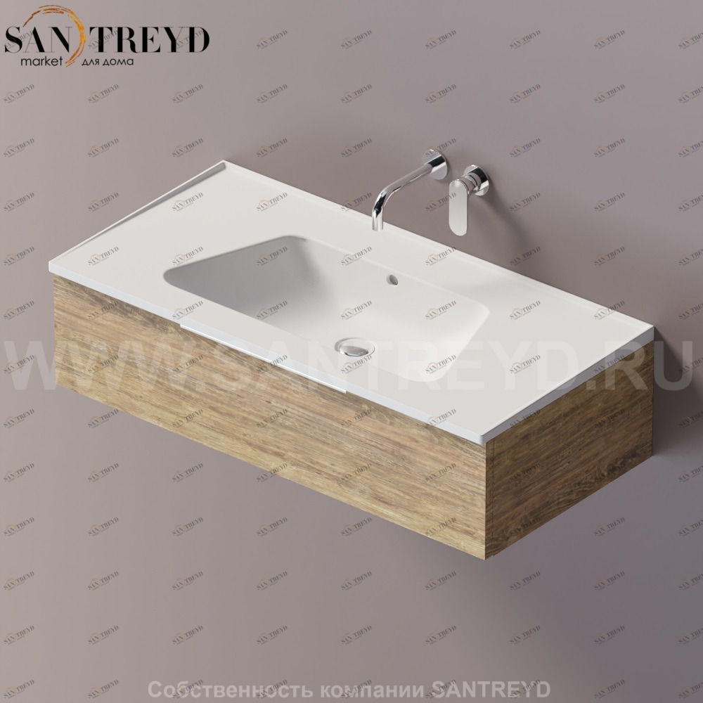 Flaminia BLOOM Тумба под раковину 105 см с 1 ящиком BBX969.WQ Ceramica Flaminia