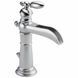 554LF-PT Смеситель для ванной комнаты с одной ручкой Delta Faucet Victorian Выдержанный оловянный